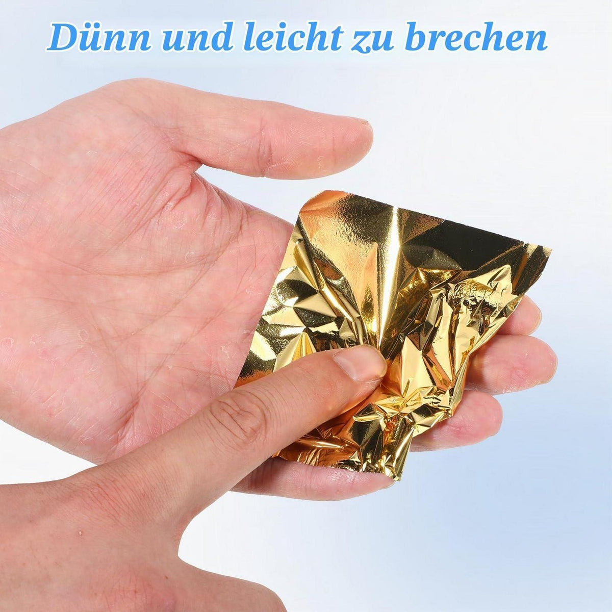 100 Blatt Blattgold Imitation – Goldfolie zum Basteln & Dekorieren