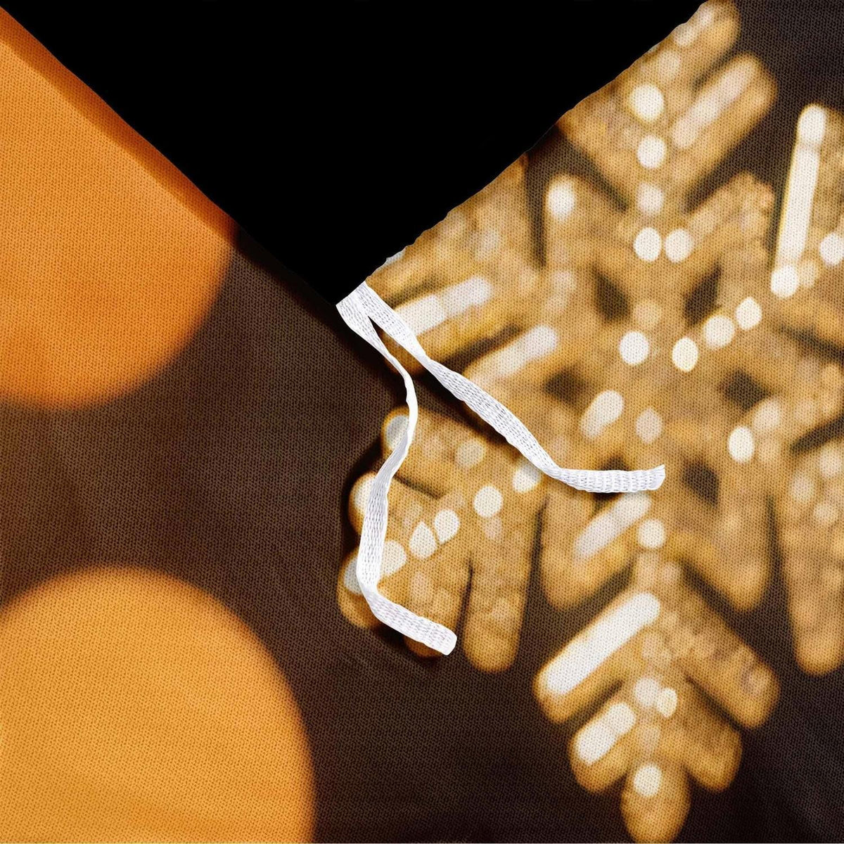 Weihnachts Bettwäsche Set 135x200cm - 4-teilig, Gold & Schwarz