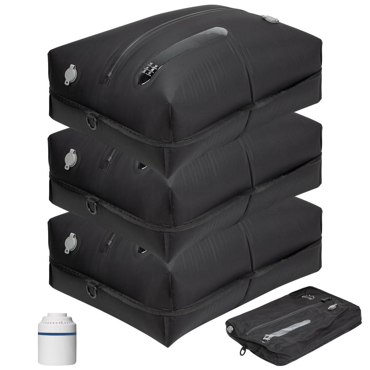 Wiederverwendbare Vakuumbeutel Kleidung – 3er Set mit Pumpe