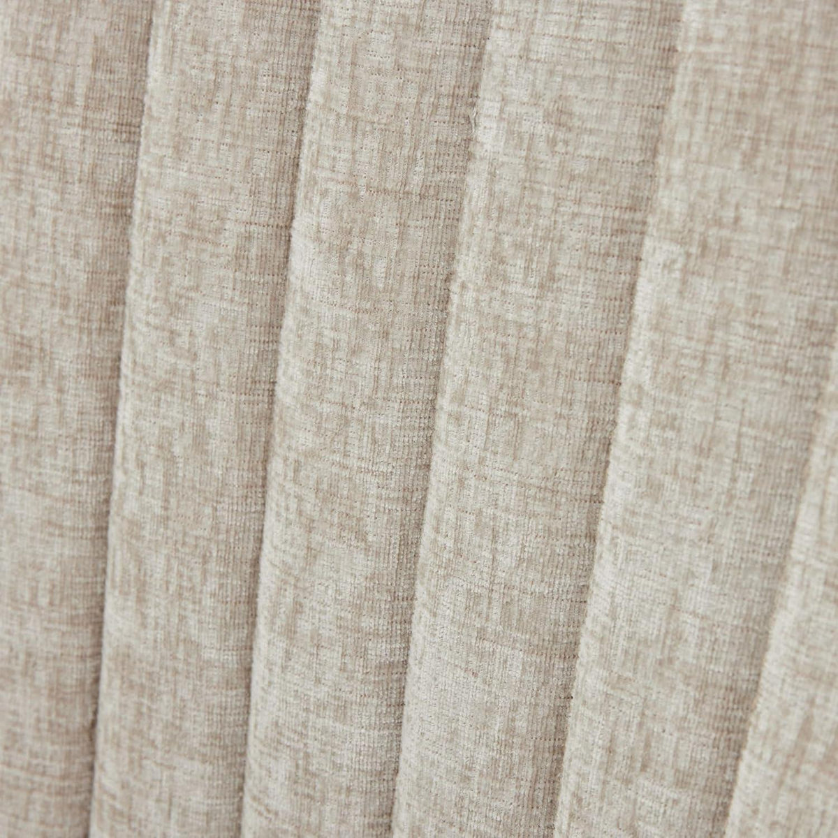 Esszimmerstühle 6er Set Beige, Chenille-Stoff & Goldene Beine