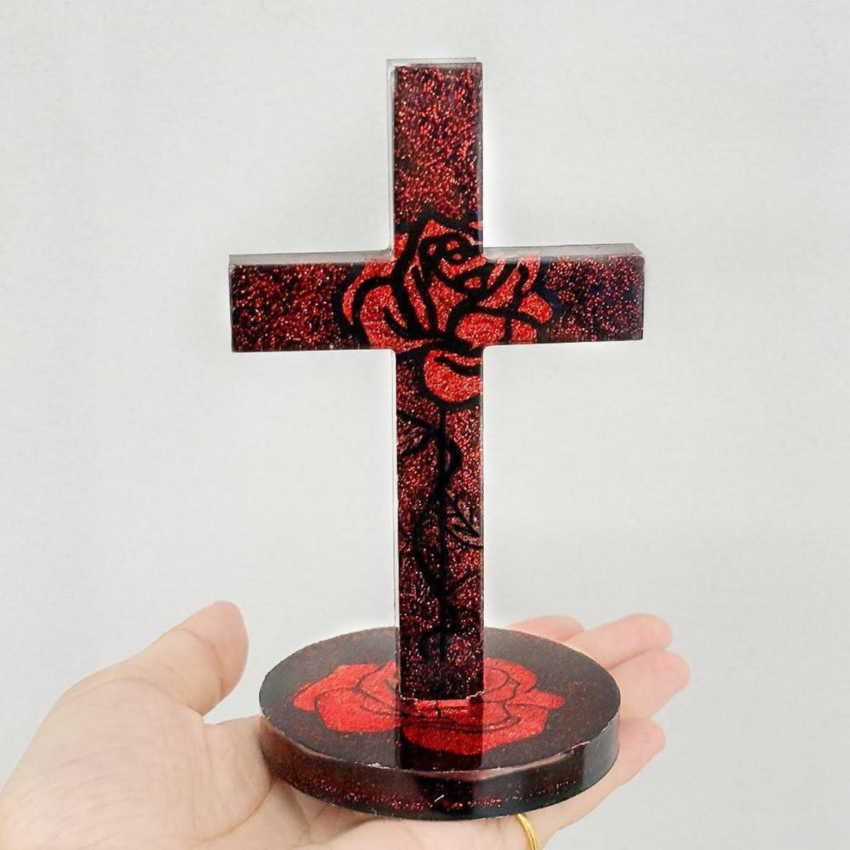 Silikonform Kreuz für Epoxidharz, Gießharz & Basteln