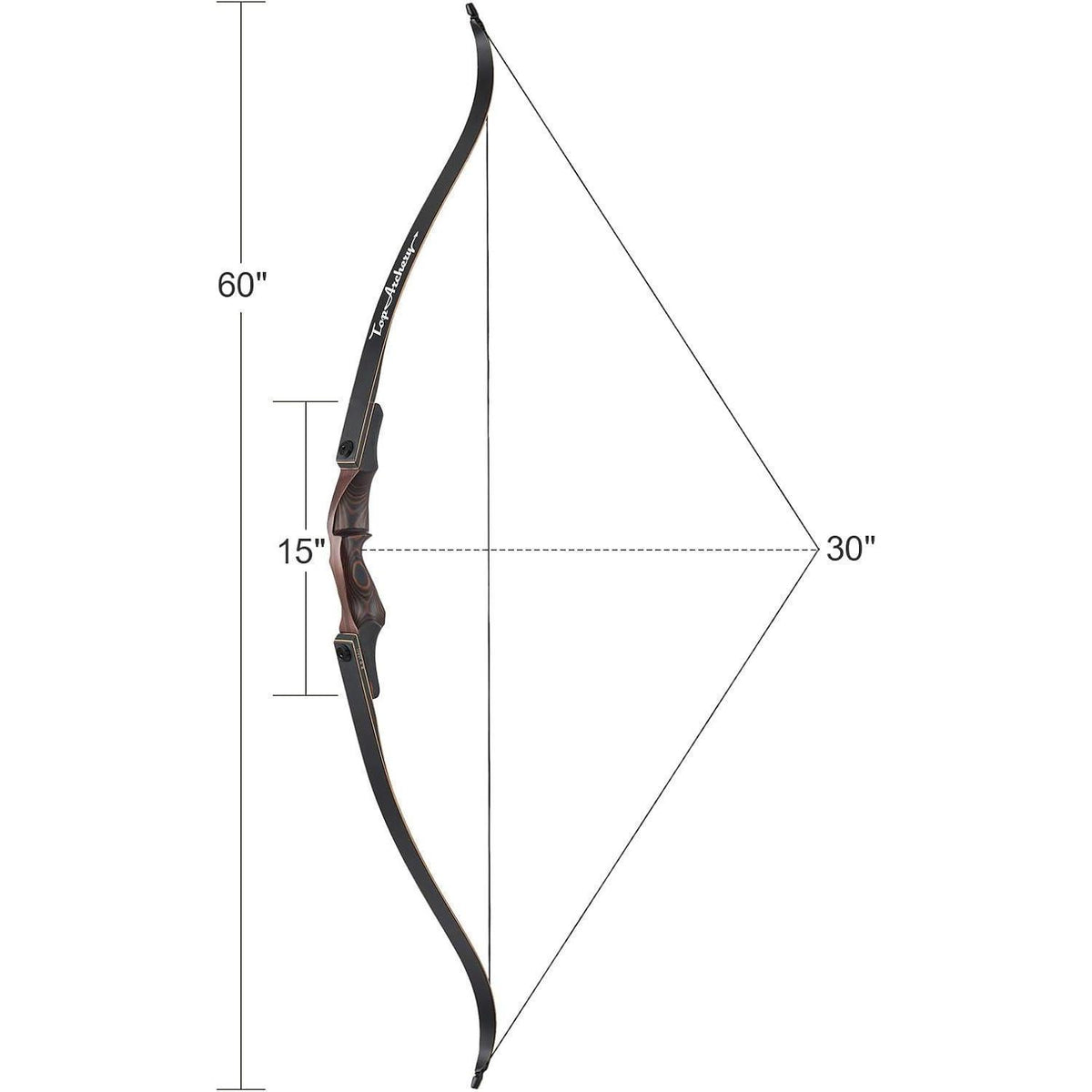 60 Zoll Recurvebogen Takedown 30-60 lbs – Bogen & Zubehör