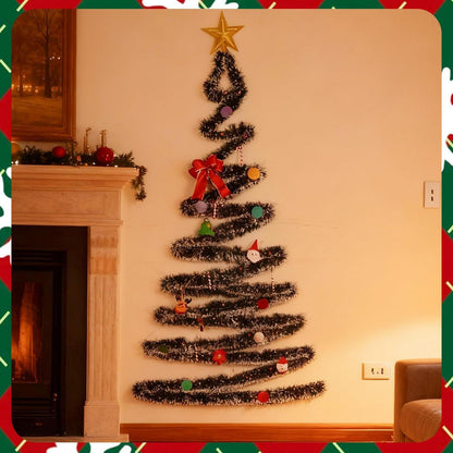Weihnachtsbaum Wanddeko 180cm – DIY Tannenbaum für die Wand