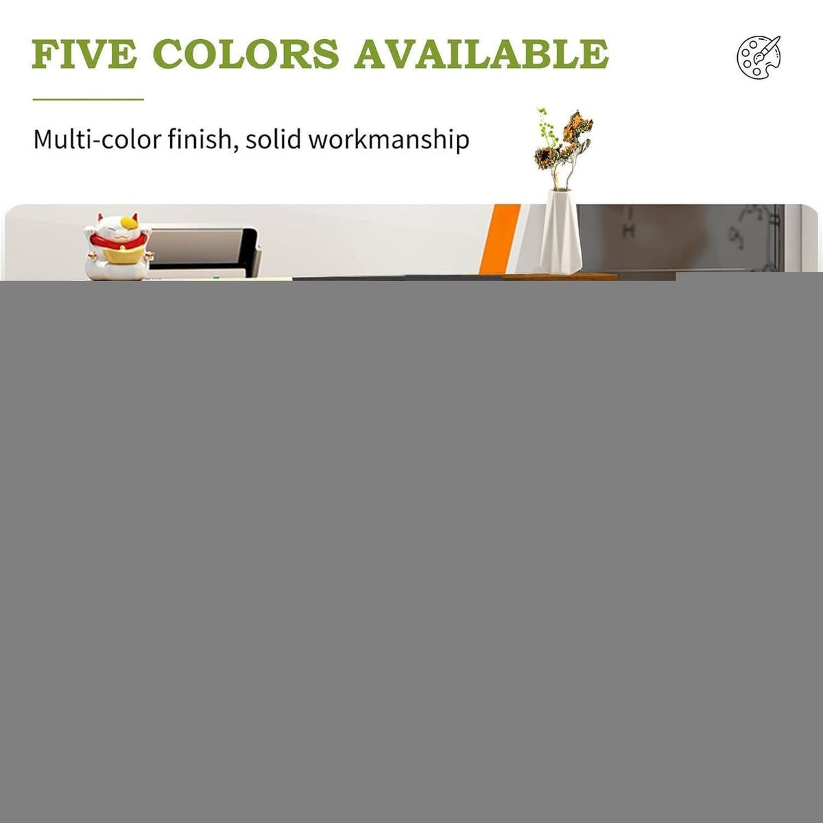 Empfangstheke mit Schublade – Weiß & Weiß, 150cm