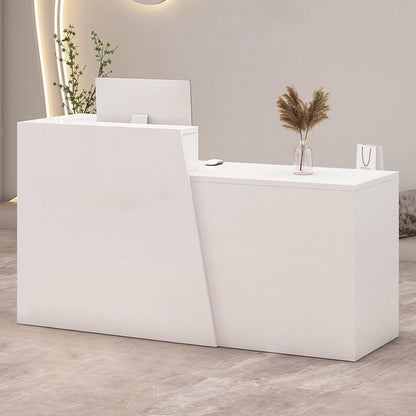 Empfangstheke mit Schublade – Weiß & Weiß, 110x42x100cm
