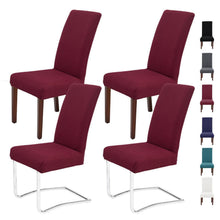 Stuhlhussen 4er Set Bordeaux – Stretch & Waschbar