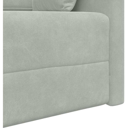 Schlafsofa Bodensofa Hellgrau – Komfortables Wohnsofa mit Bettfunktion