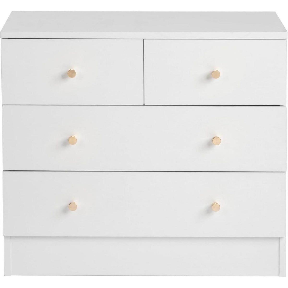 Weißes Sideboard mit 5 Schubladen – 66x33x73 cm