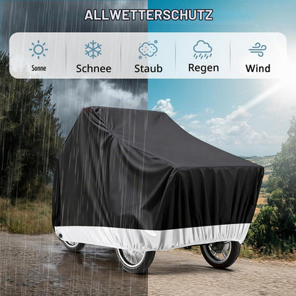 Lastenrad Abdeckung 420D – Schutzhülle für Lastenfahrräder
