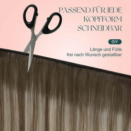 Echthaar Tressen Ombre #6/60/6 – 50cm, 100g
