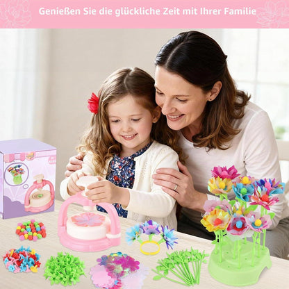 DIY Blumen Bastelset Kinder – Kreatives Spielzeug für Mädchen 4-10 Jahre