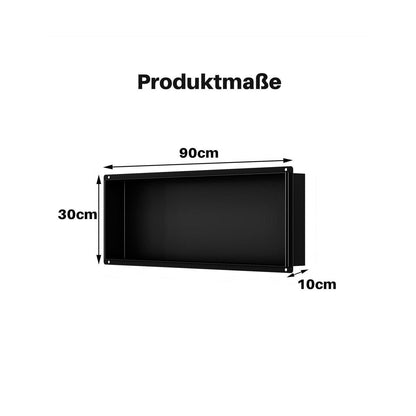 Edelstahl Duschnische 90x30cm – Wandnische für Shampoo & Duschgel