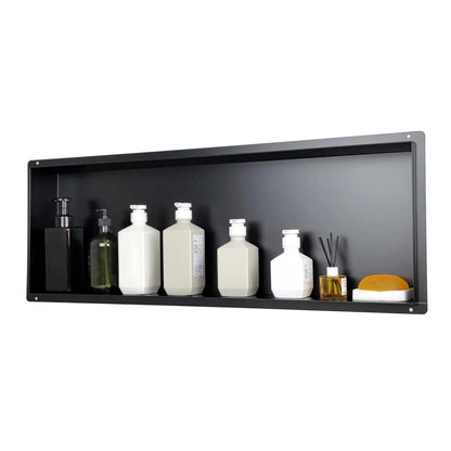 Edelstahl Duschnische 90x30cm – Wandnische für Shampoo & Duschgel