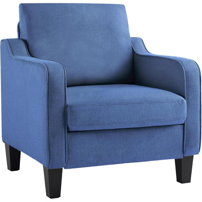 Moderner Ohrensessel Blau – Bequemer Sessel für Wohnzimmer & Schlafzimmer