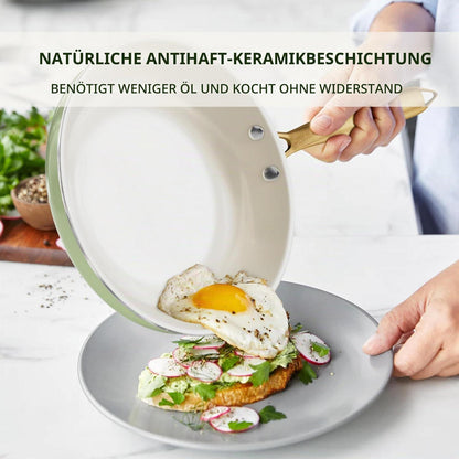 Induktions Kochgeschirr Set mit Antihaftbeschichtung & Kochutensilien