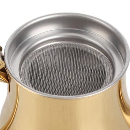 Edelstahl Teekanne 500ml mit Infuser, Gold