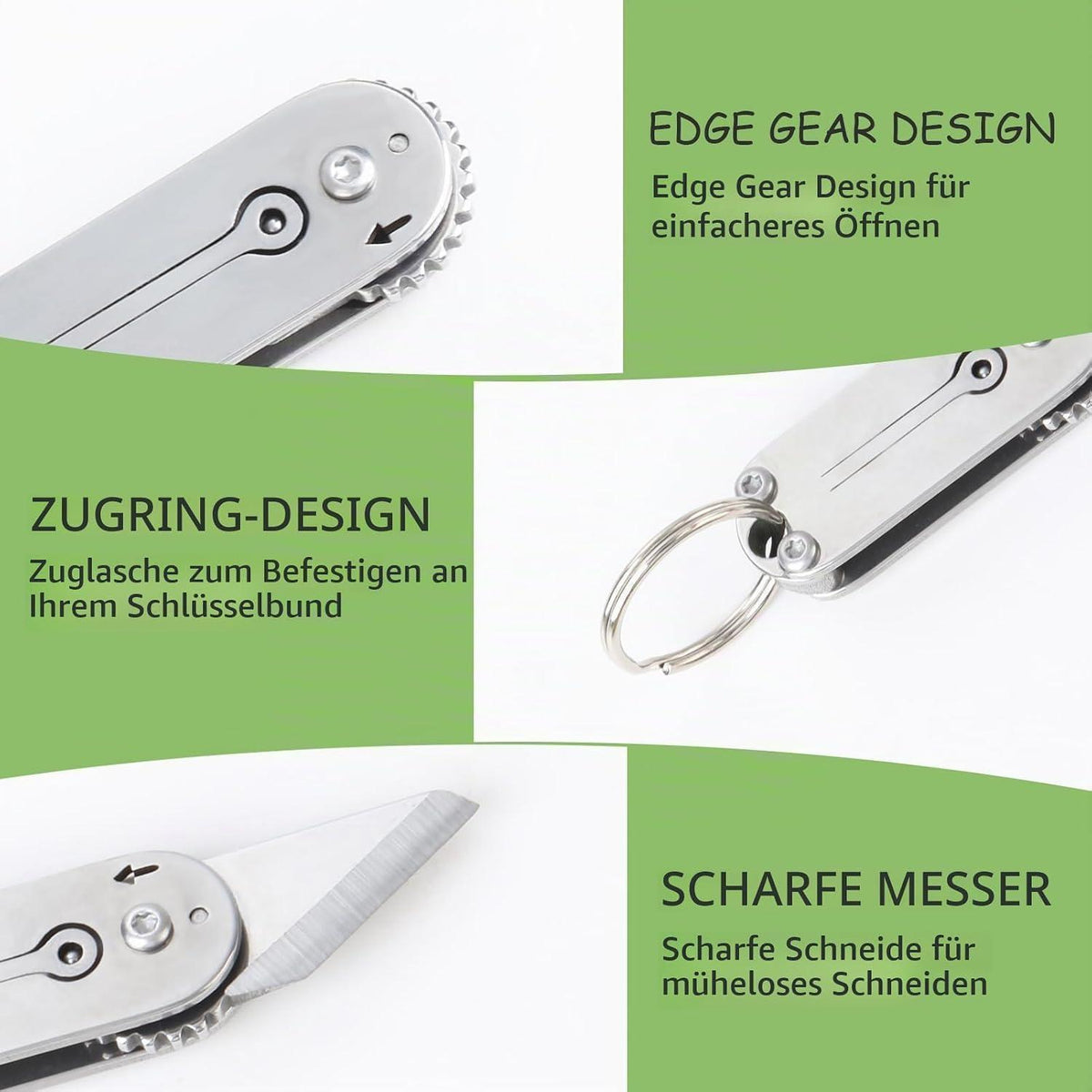 Mini Klappmesser – EDC Schlüsselanhänger Messer für Alltag & Outdoor