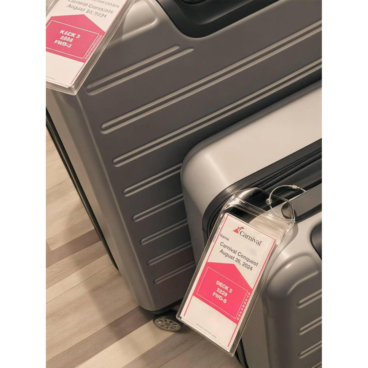 Lammcou Kofferanhänger XXL – Wasserdicht & mit Lanyard Set