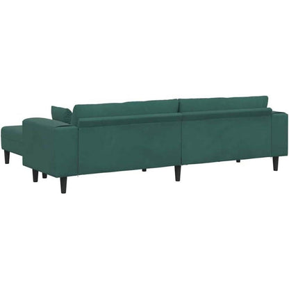 U-förmiges Schlafsofa Dunkelgrün, Samt Wohnlandschaft