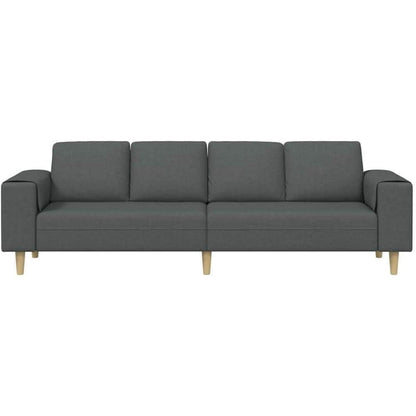 Modernes Cord Polstersofa Dunkelgrau 250cm