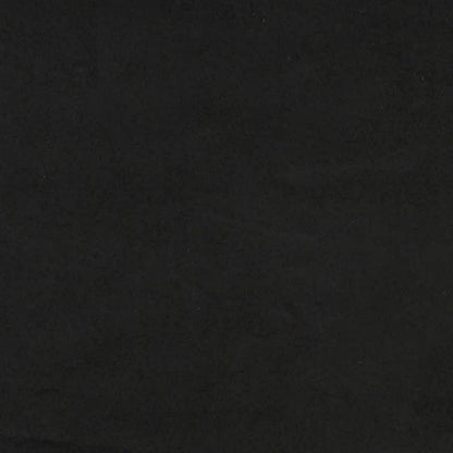 Samt Polstersofa mit Ottomane Schwarz 208 cm