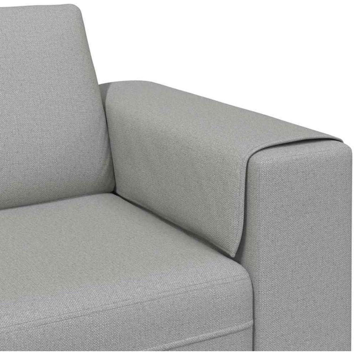 Modernes Schlafsofa 4-Sitzer Couch mit Schlaffunktion Wolken-Grau