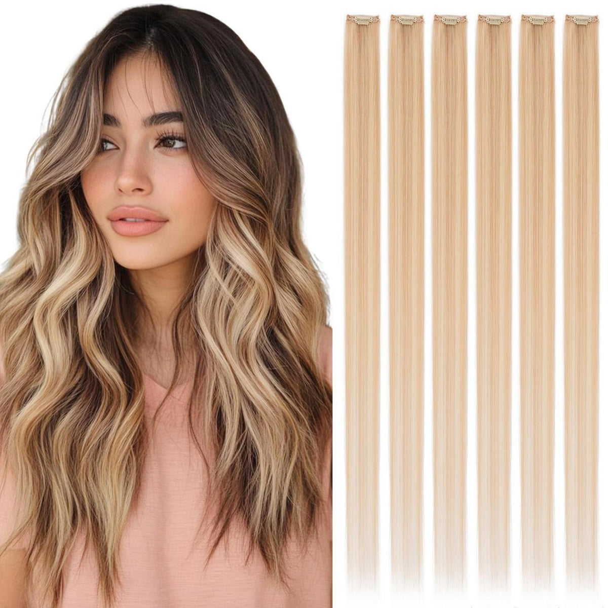 Blond Clip-in Echthaar Extensions 25cm – Remy Haarverlängerung