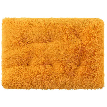 Flauschiges Hundebett Rechteckig – Weiches Kissen 55x40cm Orange