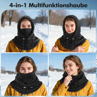 Sturmhaube Winter Damen Herren Fleece Balaclava Thermo Skimütze Schwarz