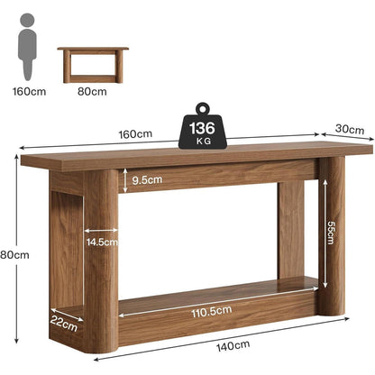 Konsolentisch 160 cm | Rustikaler Flurtisch & Beistelltisch