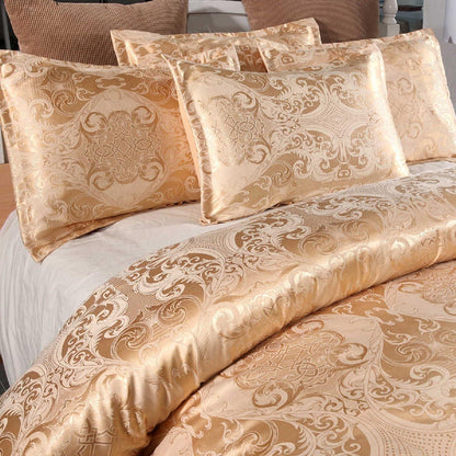 Satin Bettwäsche Set 135x200 cm | 4-teilig, Vintage & Komfort