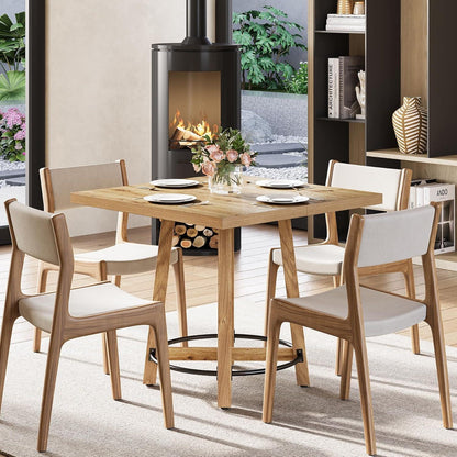 Moderner Esstisch 80x80cm – Quadratischer Küchentisch für 2-4 Personen