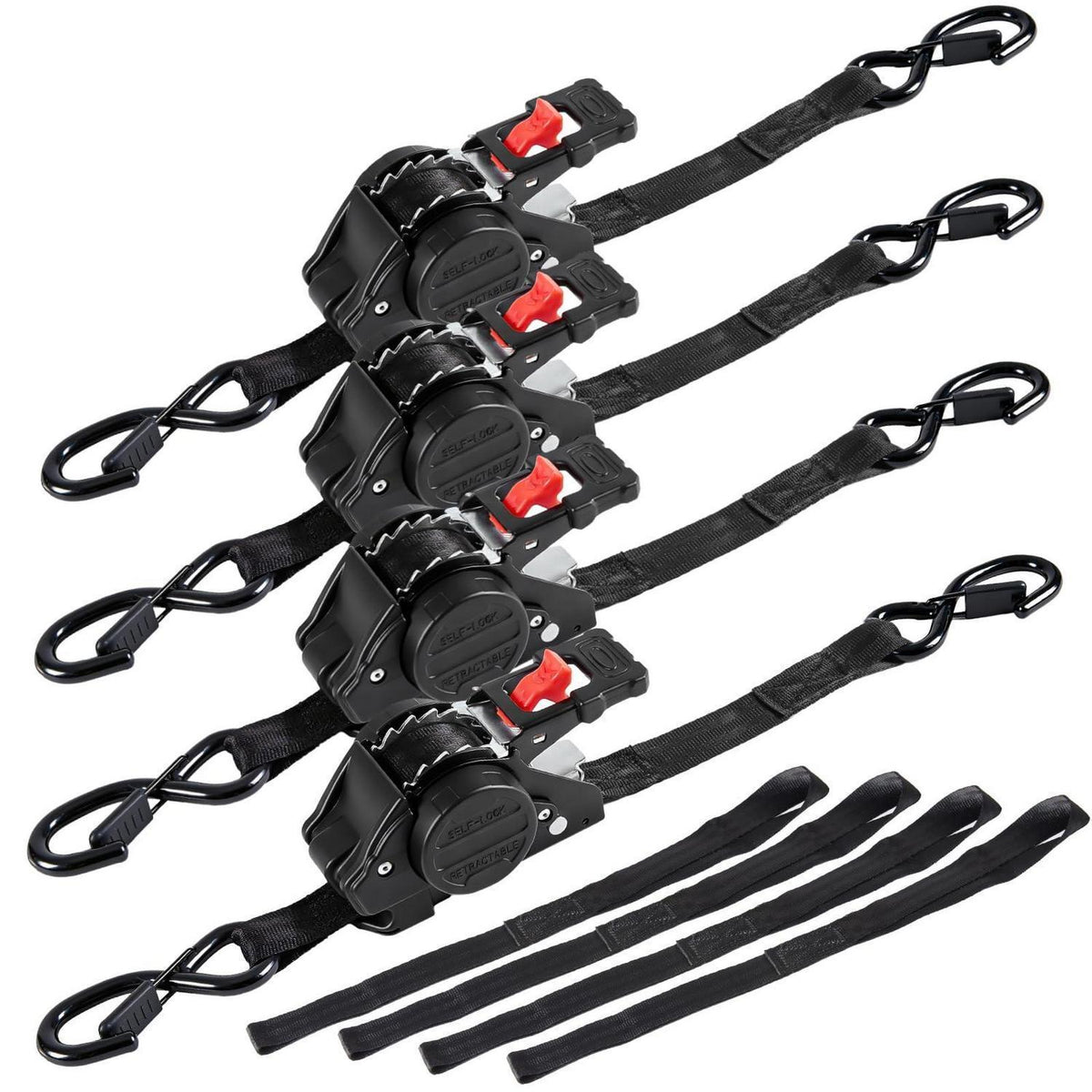 Automatischer Spanngurt-Set (4 Stück) – 3m x 25mm, EN 12195-2