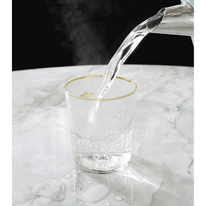 Wasserdichte PVC Tischdecke Hellgold Marmor 90x150cm