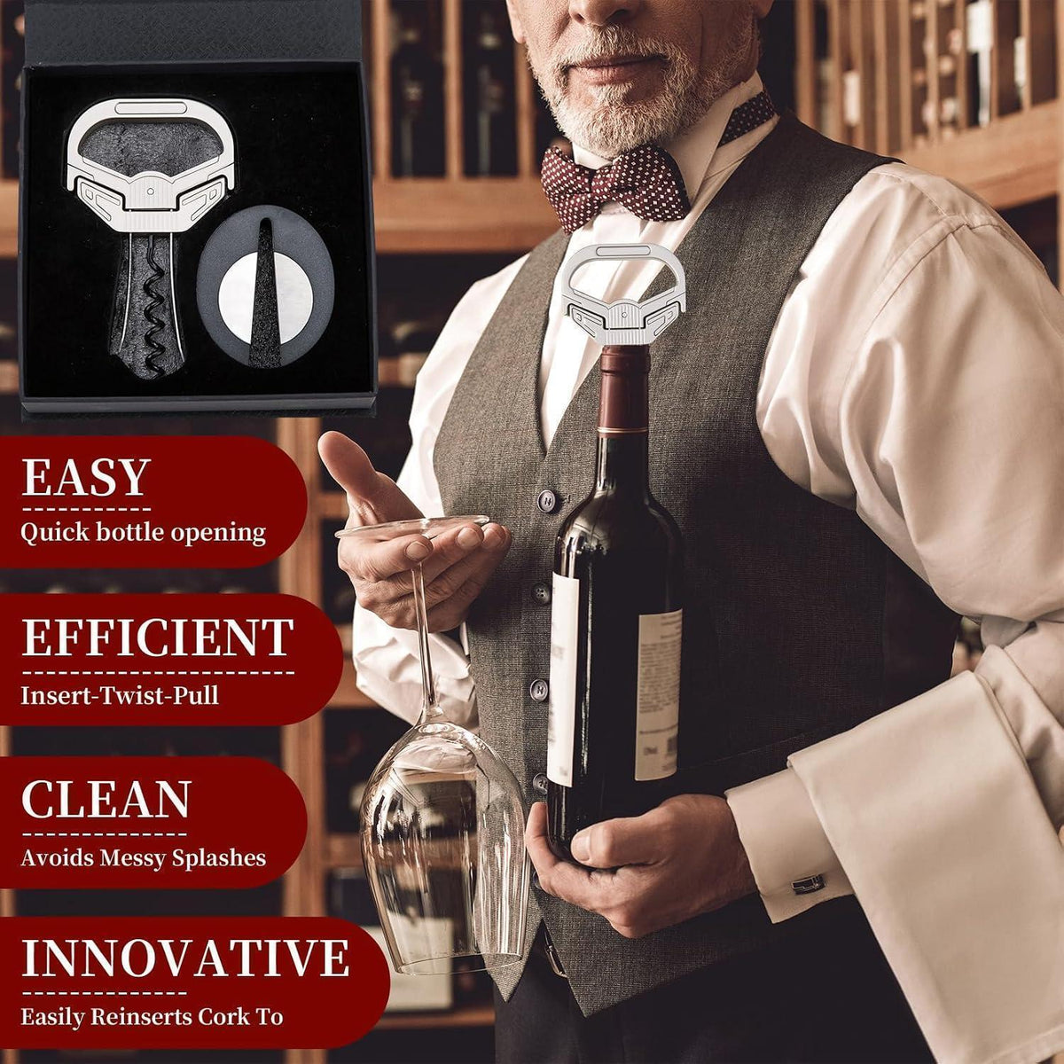 Ah So Weinöffner Set – Perfekt zum Schenken