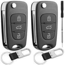 2x Auto Schlüsselgehäuse für Hyundai & Kia 3-Tasten