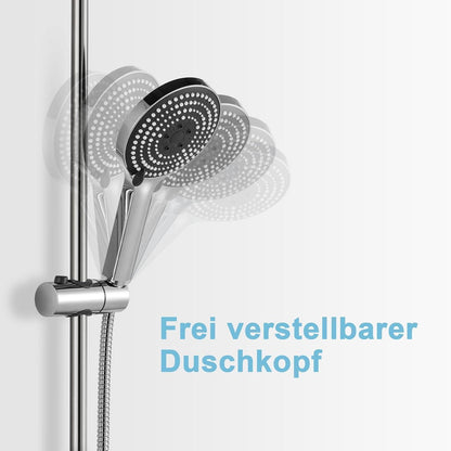 Verstellbare Duschstange 60cm mit Brausestange und Duschkopf