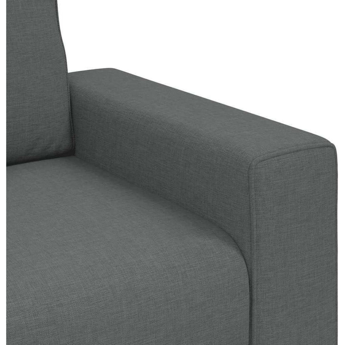 2-Sitzer Schlafsofa Dunkelgrau – Bequemes Klappsofa für Wohnzimmer