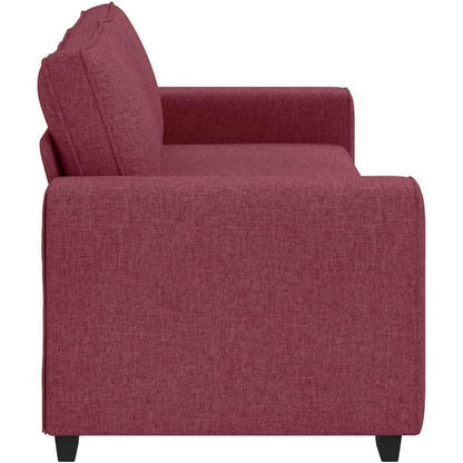 Bequemes 3-Sitzer Sofa Weinrot – Modernes Polstersofa 180cm