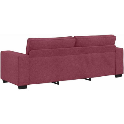 Bequemes 3-Sitzer Sofa Weinrot – Modernes Polstersofa 180cm