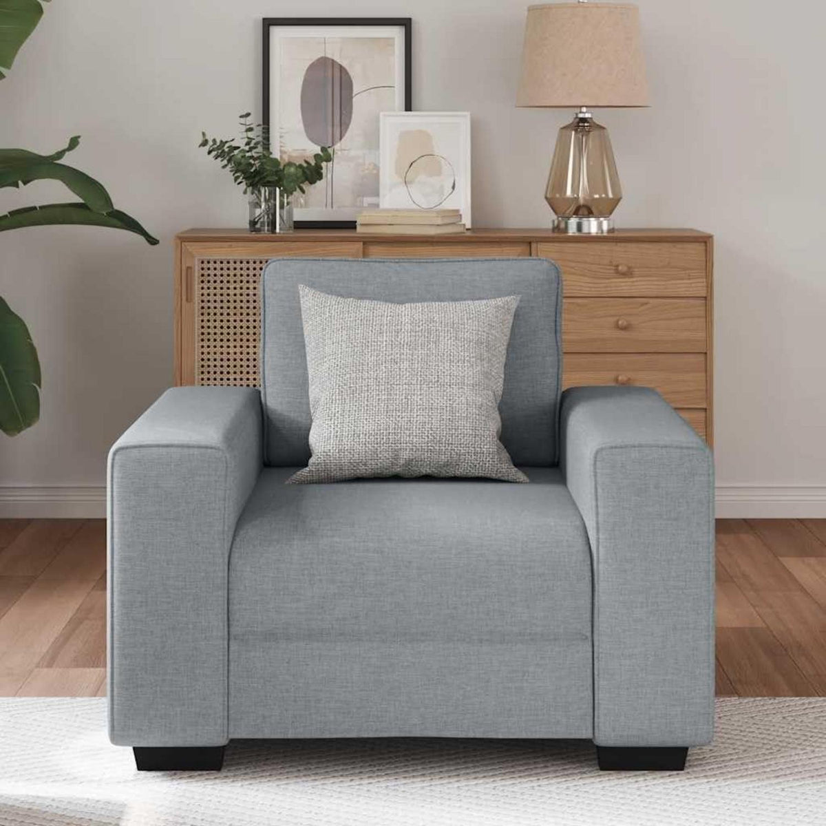 Klappsofa mit Schlaffunktion – Bequemes Sofa in Hellgrau