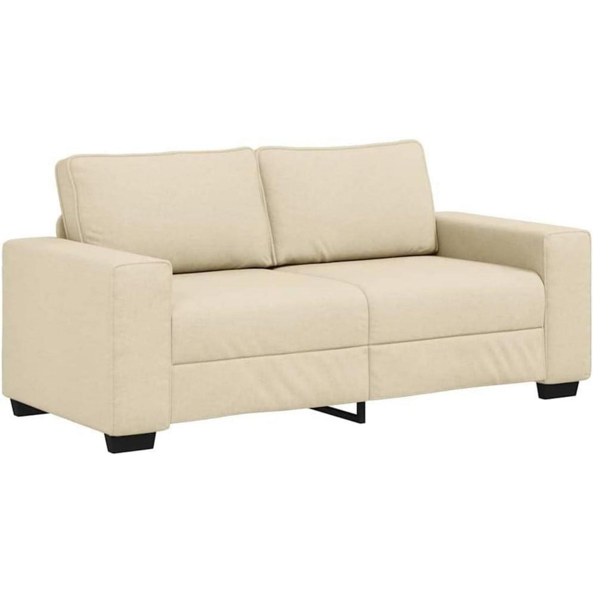 Bequemes 2-Sitzer Sofa im Modern-Stil, Creme 140cm