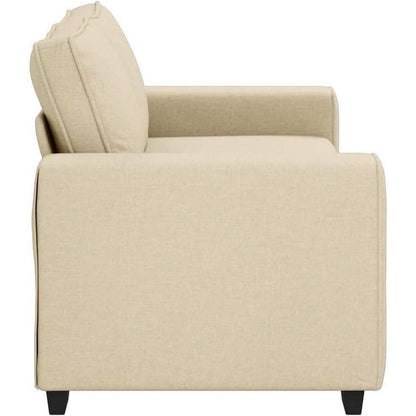 Bequemes 2-Sitzer Sofa im Modern-Stil, Creme 140cm