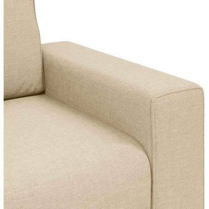 Bequemes 2-Sitzer Sofa im Modern-Stil, Creme 140cm