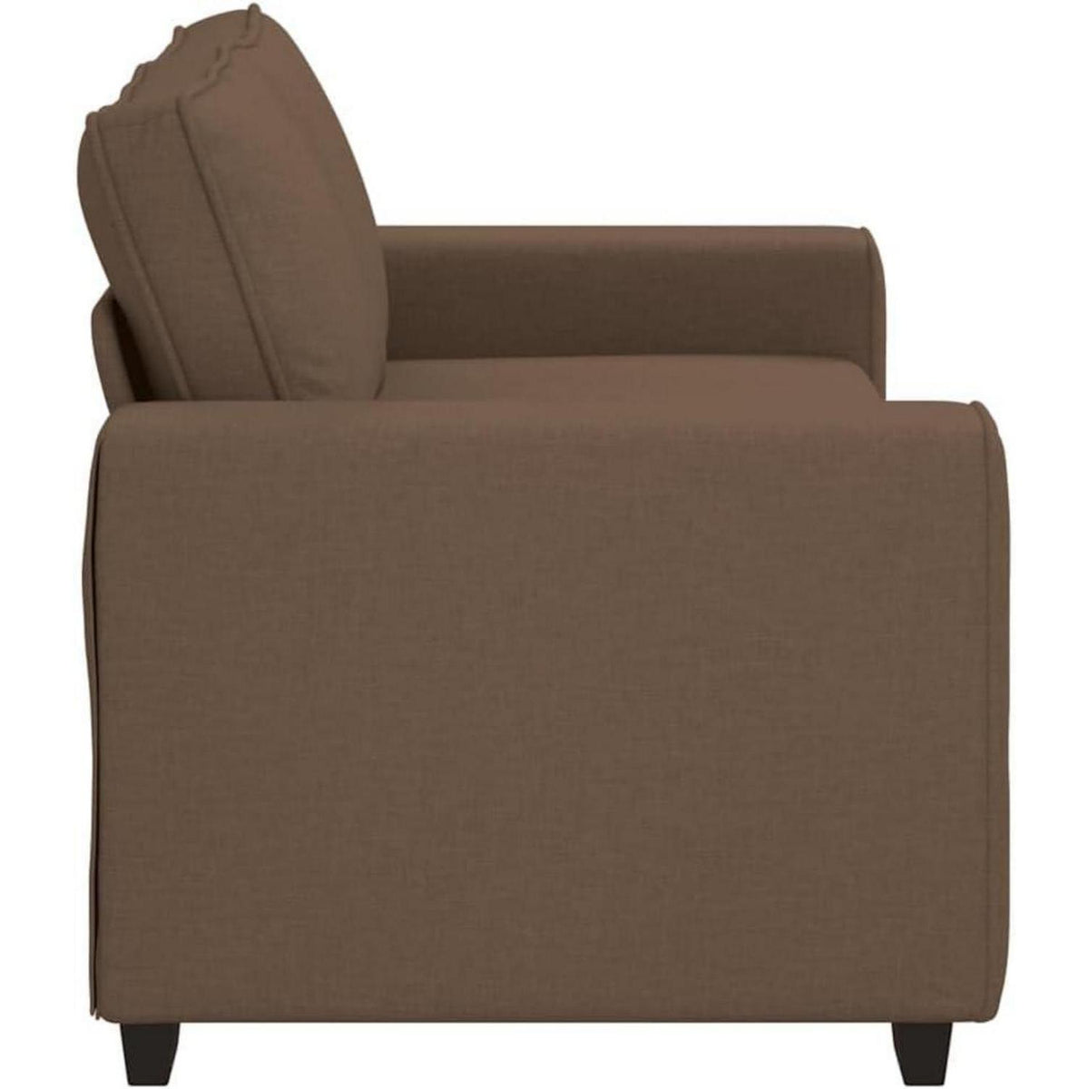 Modernes Sofa mit extra tiefen Sitzen, Braun 140cm