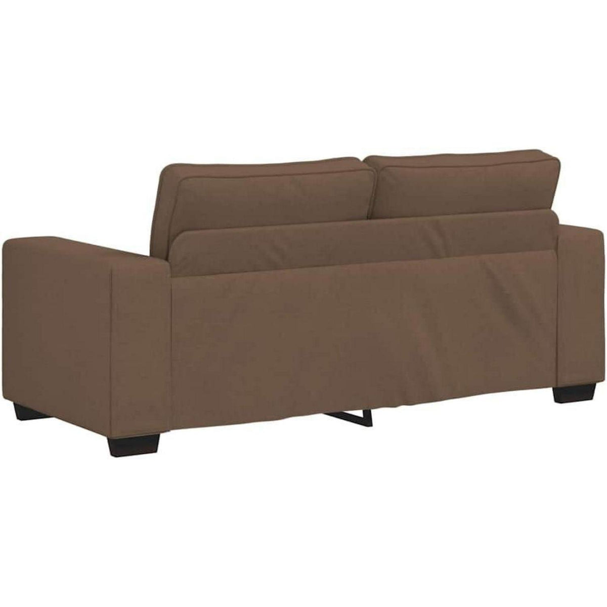 Modernes Sofa mit extra tiefen Sitzen, Braun 140cm