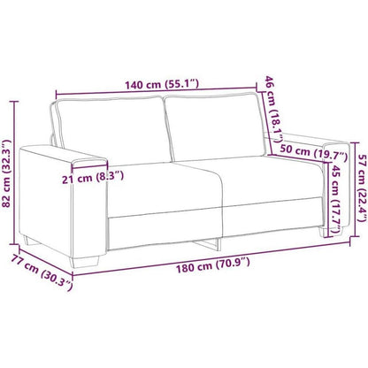 2-Sitzer Schlafsofa Schwarz – Bequemes Klappsofa für Wohnzimmer