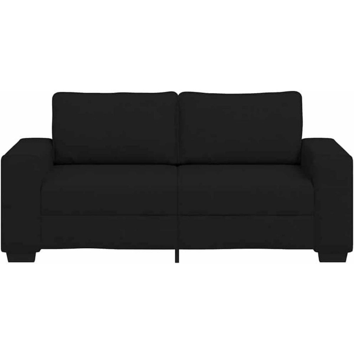 2-Sitzer Schlafsofa Schwarz – Bequemes Klappsofa für Wohnzimmer