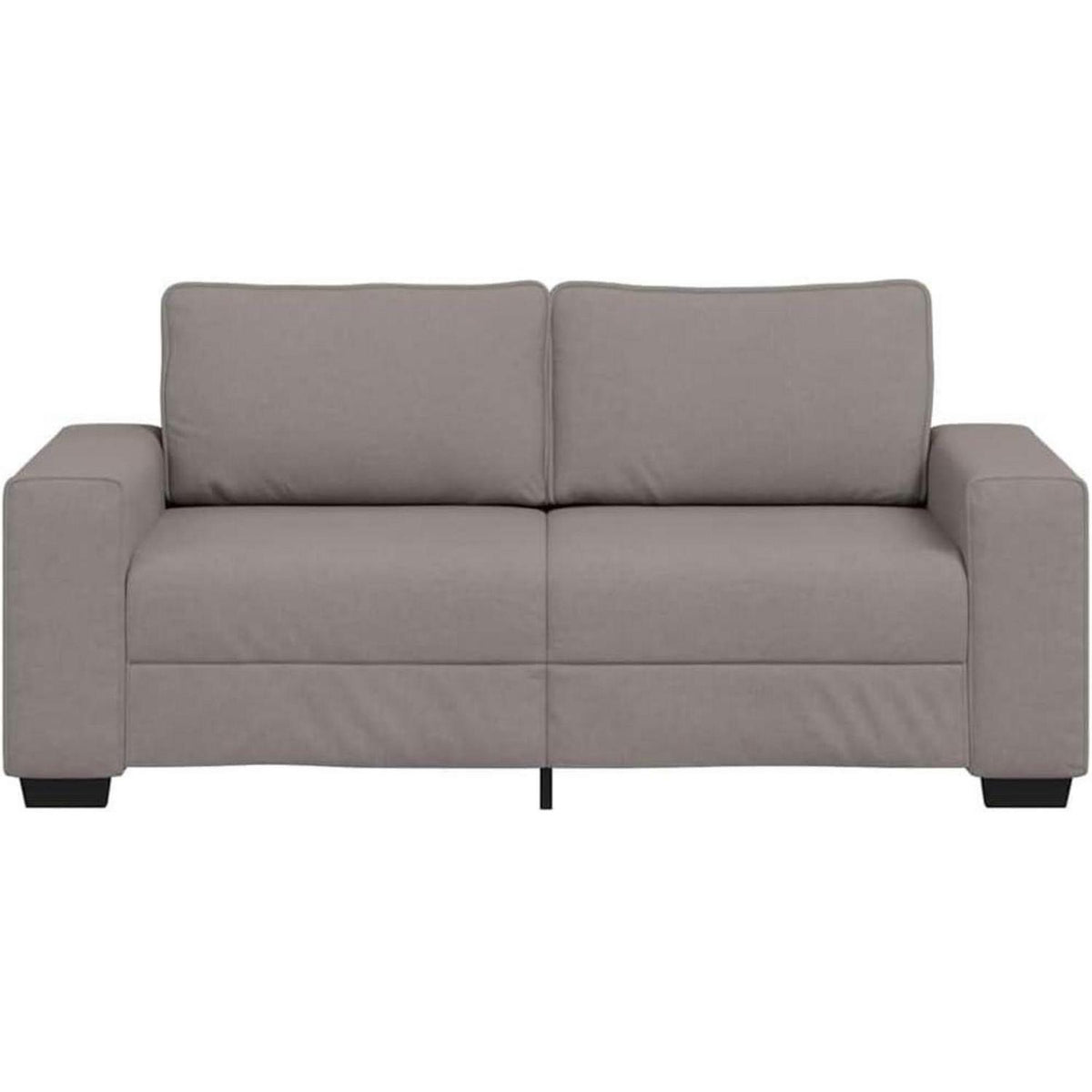Modernes Sofa mit extra tiefen Sitzen, Taupe 140cm