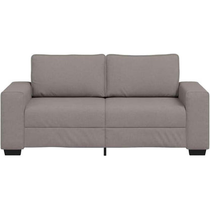 Modernes Sofa mit extra tiefen Sitzen, Taupe 140cm